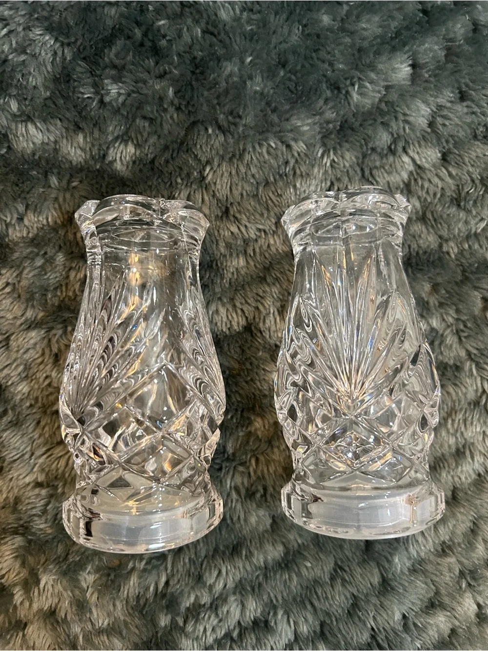Vintage Noritake Crystal Salt and Pepper Shakers, Hampton Hill design - Set of 2